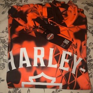 🧡🖤Harley-Davidson Neon Camo Sweatshirt XL 🖤🧡